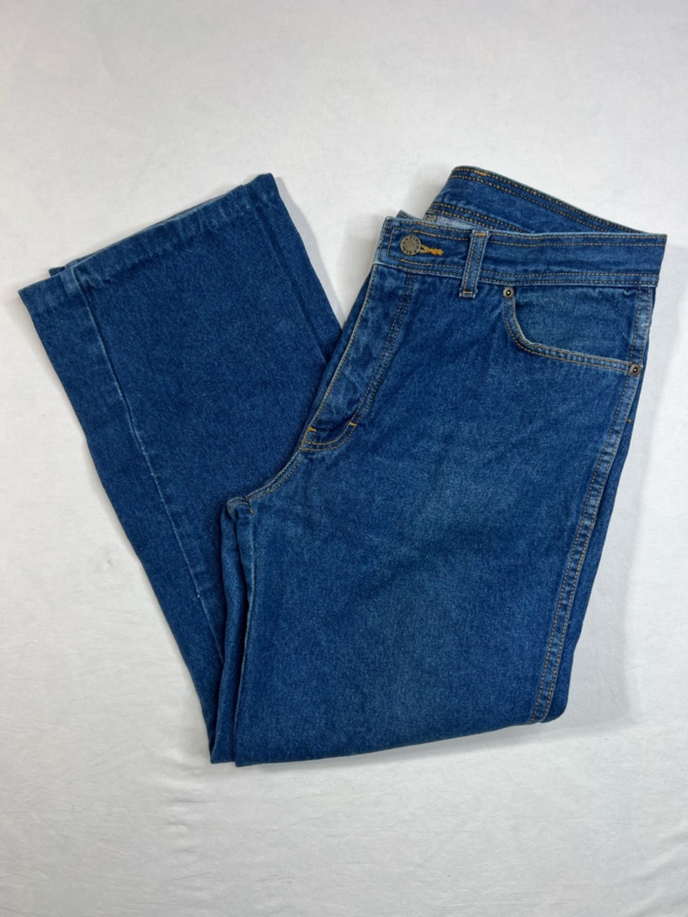 Vintage Men’s Power Blues Regular Fit Medium/Dark Blue Denim Jeans